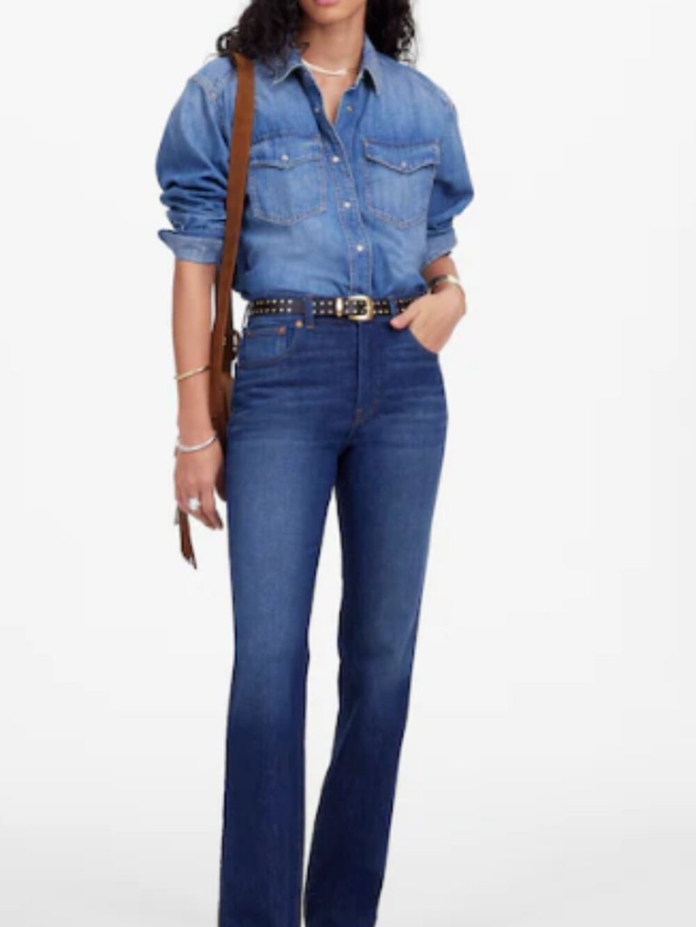 Madewell the longline straight jean